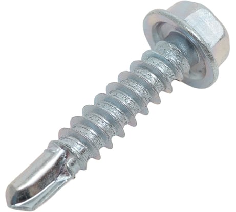 Саморез ZAMETAL 3,9х19 со сверлом и шестигранн. головкой, DIN 7504K, оц., 1000 шт ZA081344