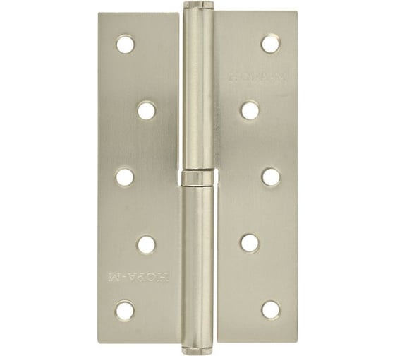 Петля НОРА-М 750-5" мат. хром покр. левая 2,5 мм, №2 10597