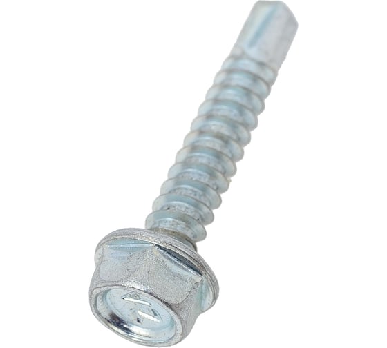 Саморез ZAMETAL 4,2х25 со сверлом и шестигранн. головкой, DIN 7504K, оц., 1000 шт ZA081412