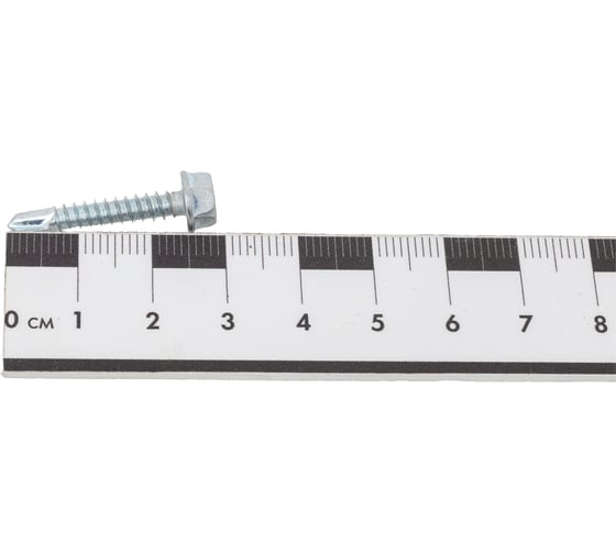 Саморез ZAMETAL 4,2х25 со сверлом и шестигранн. головкой, DIN 7504K, оц., 1000 шт ZA081412