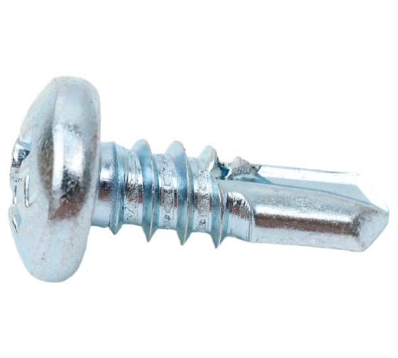 Саморез ZAMETAL 5,5х16 со сверлом и полусфер. головкой, DIN 7504N, оц., 500 шт ZA082013