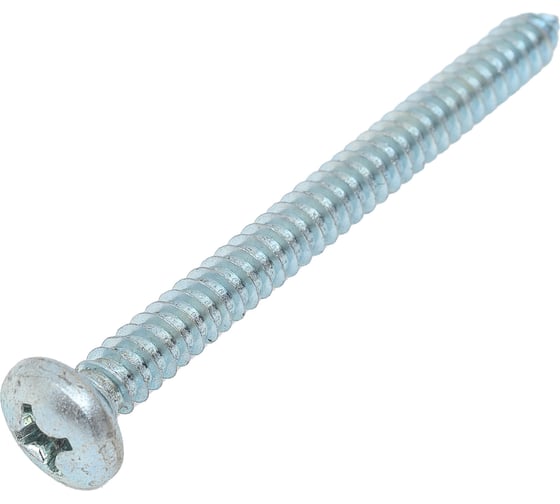 Саморез ZAMETAL 6,3х70 с полукруг. гол., крест. шлиц, DIN 7981, оц., 250 шт ZA101920