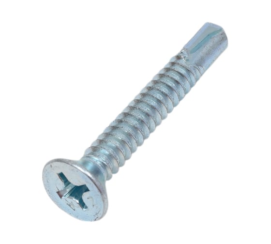 Саморез ZAMETAL 6,3х45 со сверлом и потайной головкой, DIN 7504Р, оц., 250 шт ZA082532
