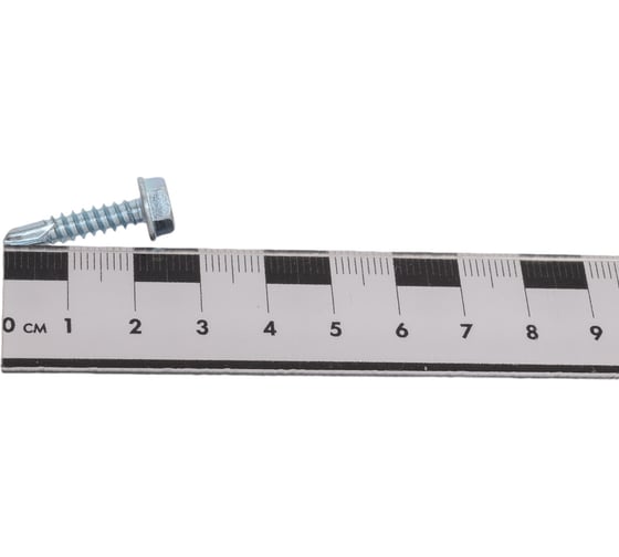Саморез ZAMETAL 4,8х22 со сверлом и шестигранн. головкой, DIN 7504K, оц., 1000 шт ZA081474