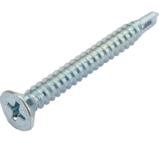 Саморез ZAMETAL 4,2х38 со сверлом и потайной головкой, DIN 7504Р, оц., 500 шт ZA082280