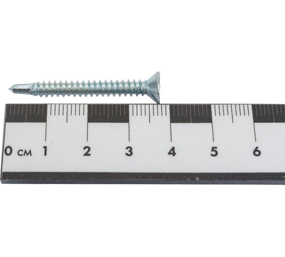 Саморез ZAMETAL 4,2х38 со сверлом и потайной головкой, DIN 7504Р, оц., 500 шт ZA082280