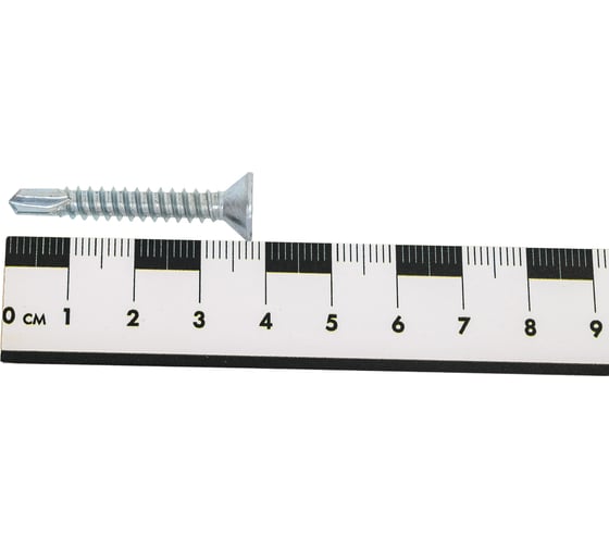 Саморез ZAMETAL 5,5х38 со сверлом и потайной головкой, DIN 7504Р, оц., 250 шт ZA082457