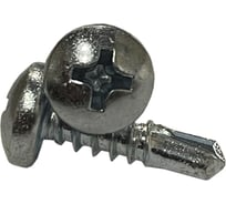 Саморез ZAMETAL 6,3х45 со сверлом и полусфер. головкой, DIN 7504N, оц., 200 шт ZA082143