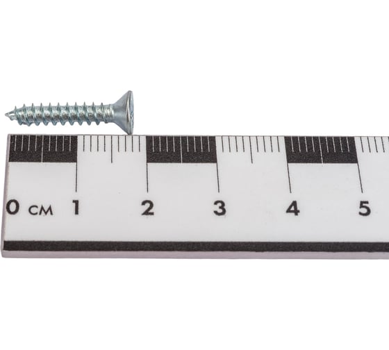 Саморез ZAMETAL 3,5х19 с потайн. гол., крест. шлиц, DIN 7982, оц., 1000 шт ZA100541