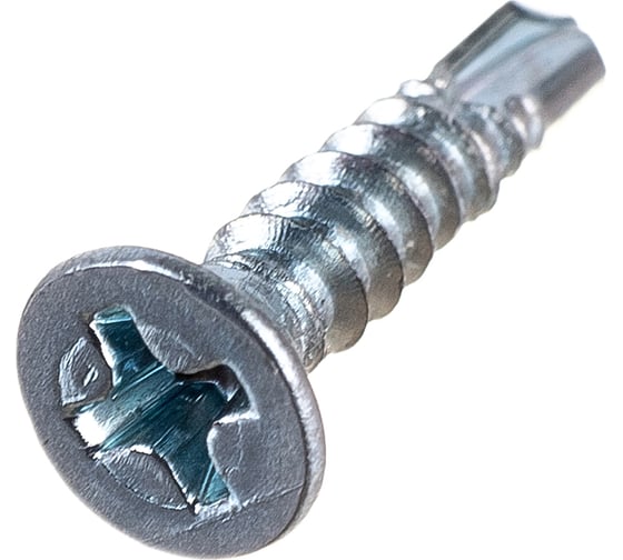 Саморез ZAMETAL 3,5х16 со сверлом и потайной головкой, DIN 7504Р, оц., 1000 шт ZA082174