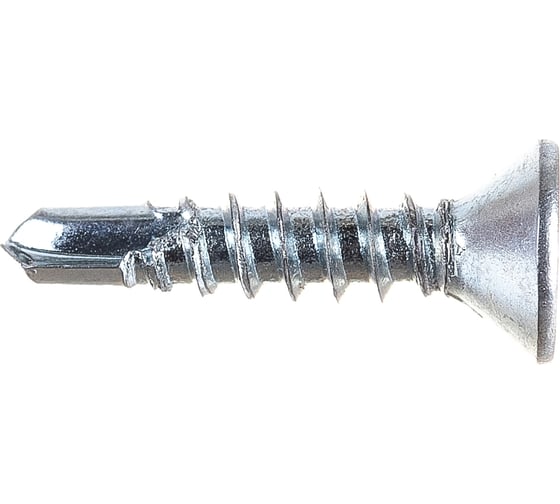 Саморез ZAMETAL 3,5х16 со сверлом и потайной головкой, DIN 7504Р, оц., 1000 шт ZA082174