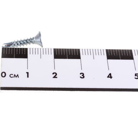 Саморез ZAMETAL 3,5х16 со сверлом и потайной головкой, DIN 7504Р, оц., 1000 шт ZA082174