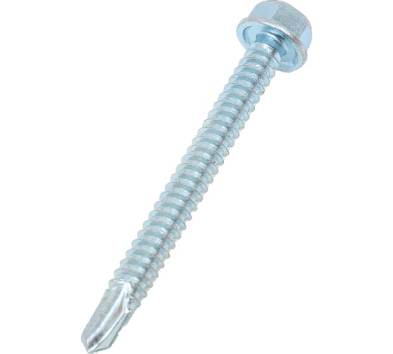 Саморез ZAMETAL 6,3х60 со сверлом и шестигран. головкой, DIN 7504K, оц., 250 шт ZA101227