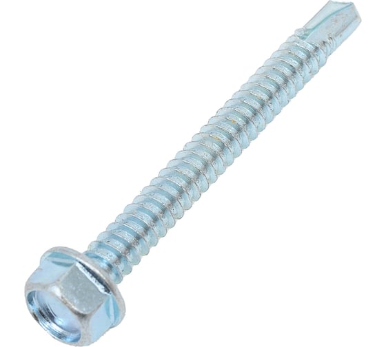 Саморез ZAMETAL 6,3х60 со сверлом и шестигран. головкой, DIN 7504K, оц., 250 шт ZA101227