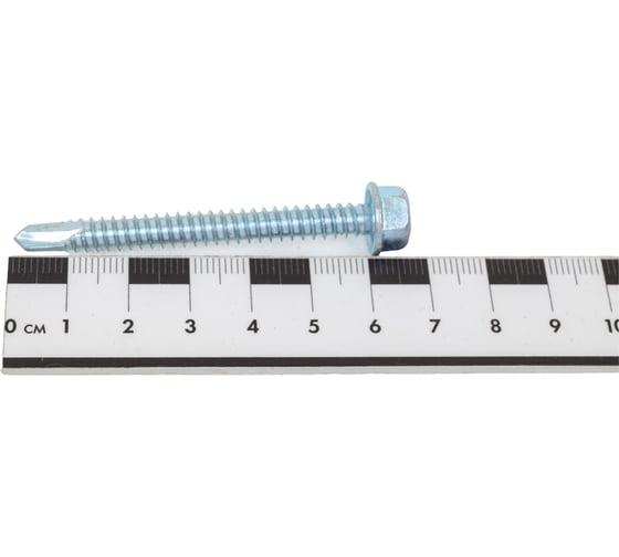 Саморез ZAMETAL 6,3х60 со сверлом и шестигран. головкой, DIN 7504K, оц., 250 шт ZA101227