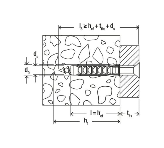 Дюбель fischer с шурупом 5x25 SX 20 шт. 90892