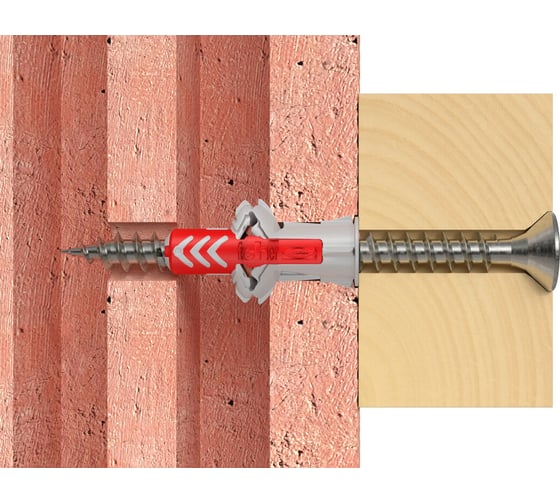 Дюбель fischer DuoPower 8x40 с нерж.шурупом 2 шт. 535487