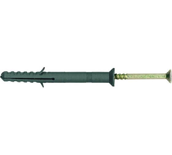 Дюбель-гвоздь ОПМ 227016-1 8x100 потайной буртик, ПНД, с усом, 50 шт. П0000025353