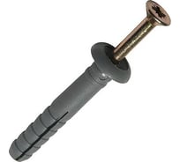 Дюбель-гвоздь ОПМ 227016-2 6x60 грибовидный буртик, ПНД, gelb zn, 1000 шт. П0000025435