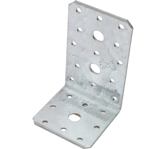 Перфорированный уголок ALBERTS оцинкованный, 100х60х60х2,5 мм 330149