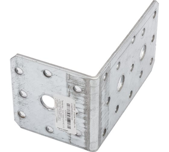 Перфорированный уголок ALBERTS оцинкованный, 100х60х60х2,5 мм 330149