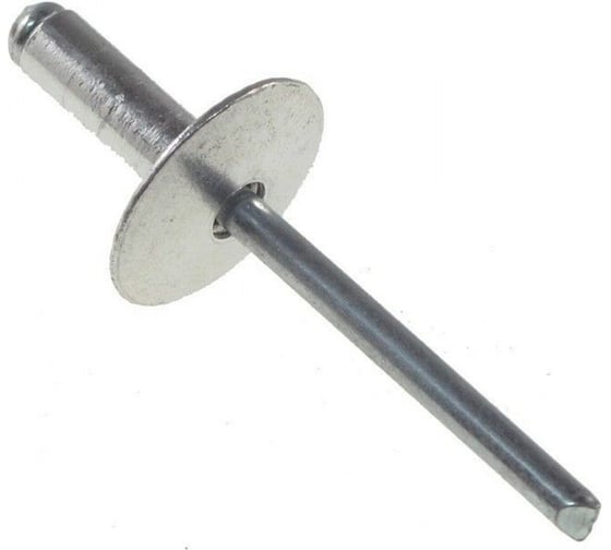 Заклепка ОПМ 109003 тяговая, d4,8x16x16 Al/St Mg 2,5 увелич. буртик с плоской головкой, 150 шт. П0000029051