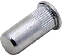 Заклепка-гайка ОПМ 110020 М4x16,5 zn, с рифлением, с плоским буртиком, глухая, 1000 шт. УТ000113741
