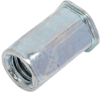 Заклепка-гайка ОПМ 110019 М6x14 шестигр., с умен. бортиком, 100 шт. УТ000115719