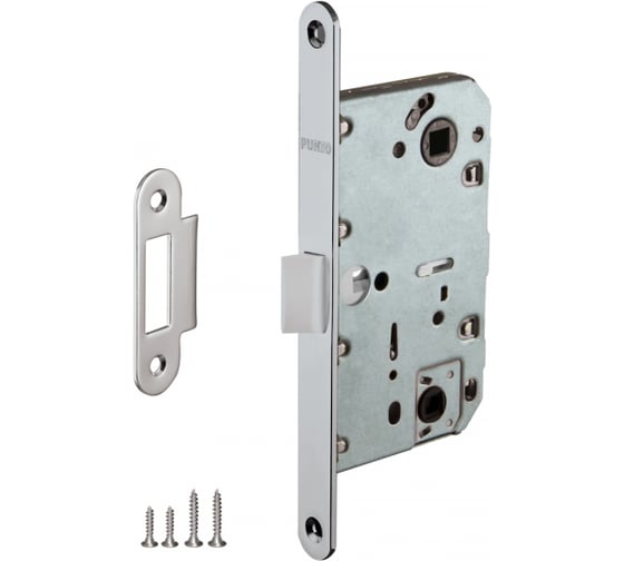 Врезная защелка PUNTO PL96WC-50 CP хром 43299