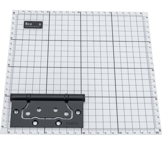 Универсальная петля без врезки PUNTO 200-2B 100x2,5 BL черный, 2 шт. 43133
