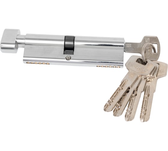Цилиндровый механизм с вертушкой Fuaro 200 ZM 100 mm /50+10+40/ CP хром, 5 кл. 42727