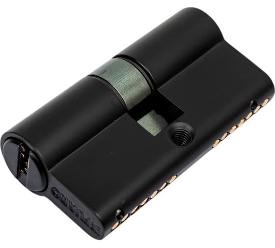 Цилиндровый механизм Fuaro D-PRO500/60 mm /25+10+25/ BL черный, 5 кл. 42509