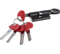 Цилиндровый механизм Fuaro D-PRO502/60 mm /25+10+25/ BL черный, 5 кл. 42511
