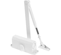 Дверной доводчик TUNDRA D25WW, до 25 кг, белый 3937418