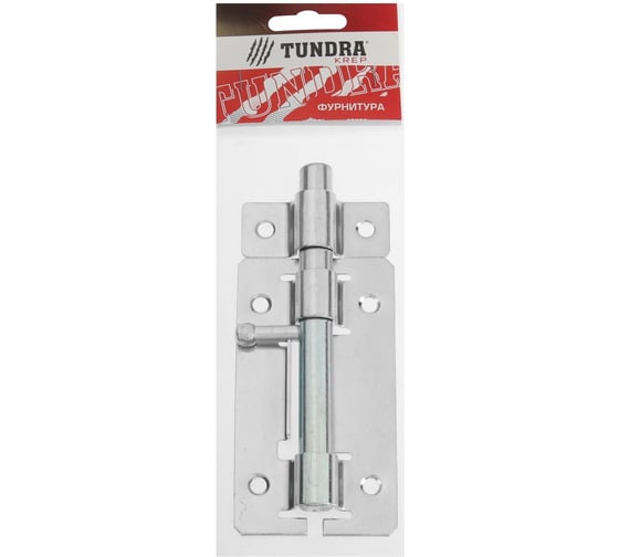 Дверная задвижка TUNDRA ЗД-01, покрытие цинк, 1 шт. 5299323