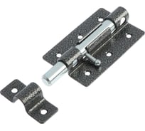 Дверная задвижка TUNDRA ЗД-08, покрытие полимер, цвет серебро, 1 шт. 5299320