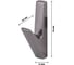 Крючок Brante BR.121.PEARL GREY графит 658104 2
