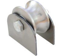 Ролик для ворот Rolik-Opt металл, d.65 мм, под трубу d.3/4", на пластинах С3611