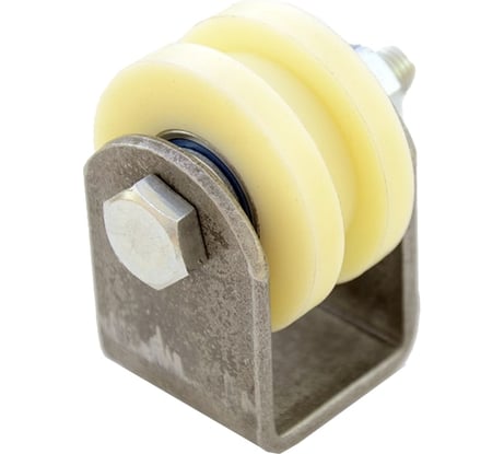 Ролик Rolik-Opt капролон, d.50 мм, под профильную трубу 10х10 мм, на платформе К2526