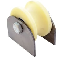 Ролик Rolik-Opt капролон, d.70 мм, под трубу d.3/4", на пластинах К2708