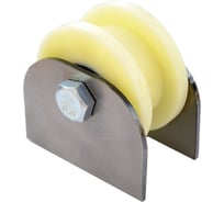 Ролик для ворот Rolik-Opt капролон, d.70 мм, под профильную трубу 20х20 мм, на пластинах К2705