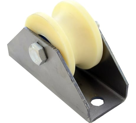 Ролик для ворот Rolik-Opt капролон, d.70 мм, под трубу d.3/4", на платформе К2709