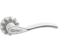 Дверная ручка Ренц Флория супер белый/хром блестящий INDH 17-10 SW/CP