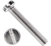 Винт Море-Метизов DIN 84, класс прочности 4.8, цинк, 4x12 мм, 25 шт. VINT8448М412С25М