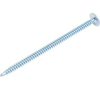 Саморез пресс-шайба Квадра со сверлом, 4.2x75, цинк, кoр. 250 шт. 420764001250