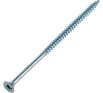 Саморез универсальный Квадра 6x120 белый, потайная голова, цинк, кop. 50 шт. 603120005550