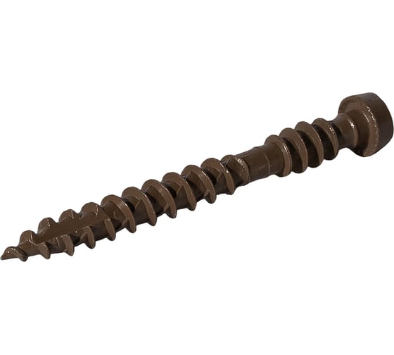 Саморез для террасной доски HARDWEX ТМ HWX-GD-SP-5.0 х 50 мм, H3T20, BROWN E-COAT, 250 шт. 5190040934375