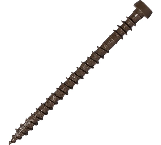 Саморез для террасной доски HARDWEX ТМ HWX-GD-SP-5.0 х 70 мм, H3T20, BROWN E-COAT, 200 шт. 5190040934399