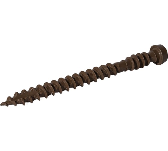 Саморез для террасной доски HARDWEX ТМ HWX-GD-SP-5.0 х 60 мм, H3T20, BROWN E-COAT, 250 шт. 5190040934382