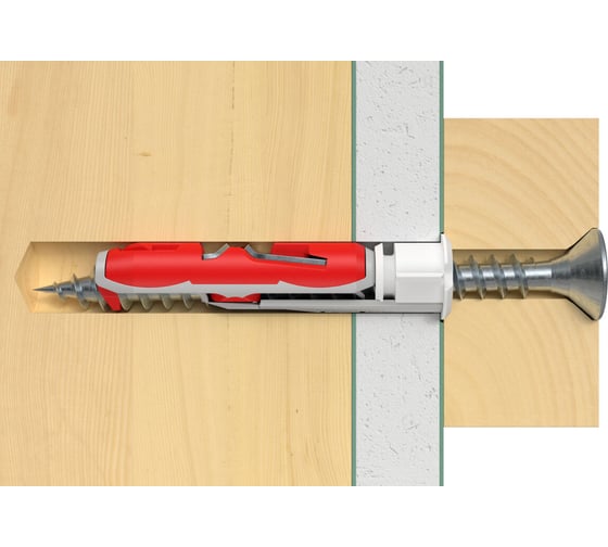 Дюбель FischerDUOTEC с шурупом_2 ШТ  537263